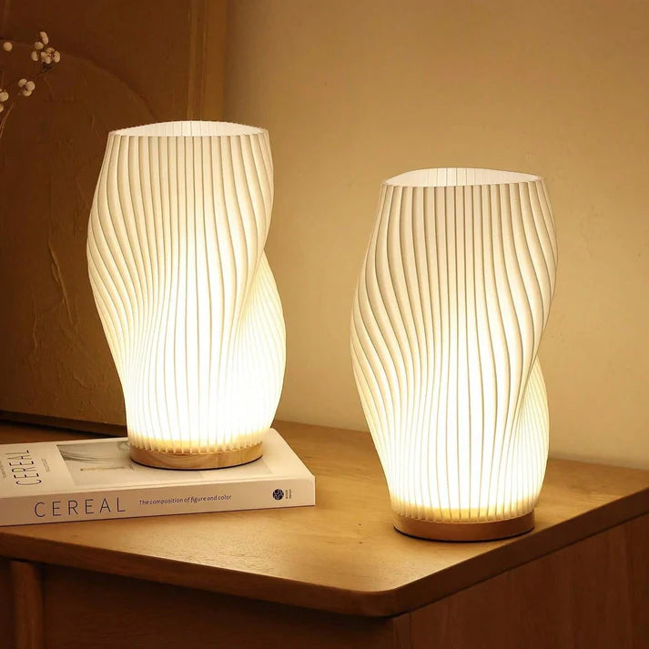 Bølgedesign LED Bordlampe