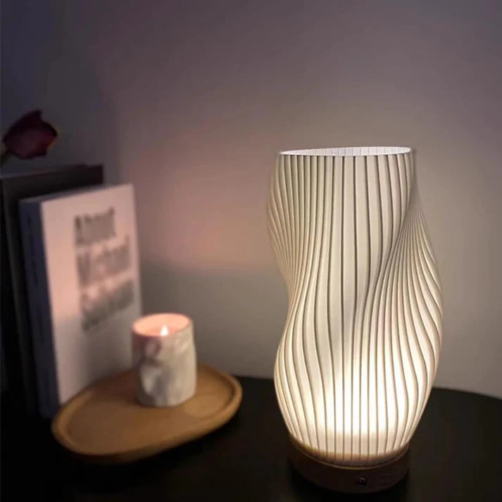 Bølgedesign LED Bordlampe