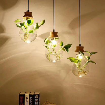 Elegant Glasplante Designlampe