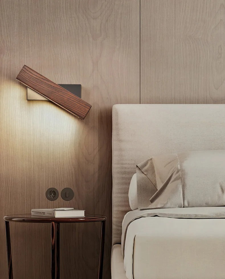 LumeWall | Deko Moderne LED-Innenleuchte Holz-Wandlampen